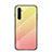 Coque Rebord Contour Silicone et Vitre Miroir Housse Etui Degrade Arc en Ciel pour Realme 6s Jaune