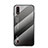 Coque Rebord Contour Silicone et Vitre Miroir Housse Etui Degrade Arc en Ciel pour Samsung Galaxy A01 SM-A015 Gris