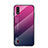 Coque Rebord Contour Silicone et Vitre Miroir Housse Etui Degrade Arc en Ciel pour Samsung Galaxy A01 SM-A015 Rose Rouge
