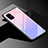 Coque Rebord Contour Silicone et Vitre Miroir Housse Etui Degrade Arc en Ciel pour Samsung Galaxy A51 5G Rose