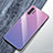 Coque Rebord Contour Silicone et Vitre Miroir Housse Etui Degrade Arc en Ciel pour Samsung Galaxy Note 10 Plus Violet