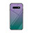 Coque Rebord Contour Silicone et Vitre Miroir Housse Etui Degrade Arc en Ciel pour Samsung Galaxy S10 Vert