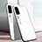 Coque Rebord Contour Silicone et Vitre Miroir Housse Etui Degrade Arc en Ciel pour Samsung Galaxy S20 Plus Blanc