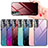 Coque Rebord Contour Silicone et Vitre Miroir Housse Etui Degrade Arc en Ciel pour Samsung Galaxy S21 FE 5G Petit