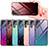 Coque Rebord Contour Silicone et Vitre Miroir Housse Etui Degrade Arc en Ciel pour Samsung Galaxy S21 Ultra 5G Petit