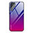 Coque Rebord Contour Silicone et Vitre Miroir Housse Etui Degrade Arc en Ciel pour Samsung Galaxy S22 Ultra 5G Rose Rouge