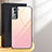 Coque Rebord Contour Silicone et Vitre Miroir Housse Etui Degrade Arc en Ciel pour Samsung Galaxy S24 5G Rose