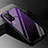 Coque Rebord Contour Silicone et Vitre Miroir Housse Etui Degrade Arc en Ciel pour Xiaomi Mi 10T 5G Violet