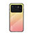 Coque Rebord Contour Silicone et Vitre Miroir Housse Etui Degrade Arc en Ciel pour Xiaomi Mi 11 Ultra 5G Orange