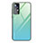 Coque Rebord Contour Silicone et Vitre Miroir Housse Etui Degrade Arc en Ciel pour Xiaomi Mi 12 5G Vert