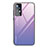 Coque Rebord Contour Silicone et Vitre Miroir Housse Etui Degrade Arc en Ciel pour Xiaomi Mi 12X 5G Violet Clair