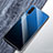 Coque Rebord Contour Silicone et Vitre Miroir Housse Etui Degrade Arc en Ciel pour Xiaomi Mi A3 Bleu