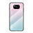 Coque Rebord Contour Silicone et Vitre Miroir Housse Etui Degrade Arc en Ciel pour Xiaomi Poco X3 NFC Petit