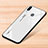 Coque Rebord Contour Silicone et Vitre Miroir Housse Etui Degrade Arc en Ciel pour Xiaomi Redmi Note 7 Pro Blanc