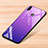 Coque Rebord Contour Silicone et Vitre Miroir Housse Etui Degrade Arc en Ciel pour Xiaomi Redmi Note 7 Pro Violet