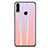 Coque Rebord Contour Silicone et Vitre Miroir Housse Etui Degrade Arc en Ciel R01 pour Huawei Honor 8X Or Rose