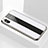 Coque Rebord Contour Silicone et Vitre Miroir Housse Etui M01 pour Apple iPhone X Blanc