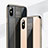 Coque Rebord Contour Silicone et Vitre Miroir Housse Etui M01 pour Apple iPhone X Petit