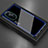Coque Rebord Contour Silicone et Vitre Miroir Housse Etui M01 pour Huawei Nova 8 Pro 5G Bleu