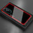 Coque Rebord Contour Silicone et Vitre Miroir Housse Etui M01 pour Huawei Nova 8 Pro 5G Rouge