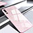 Coque Rebord Contour Silicone et Vitre Miroir Housse Etui M01 pour Huawei P20 Pro Rose