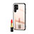 Coque Rebord Contour Silicone et Vitre Miroir Housse Etui M01 pour Samsung Galaxy S21 Ultra 5G Or Rose