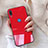 Coque Rebord Contour Silicone et Vitre Miroir Housse Etui M02 pour Huawei Nova 3e Rouge