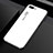 Coque Rebord Contour Silicone et Vitre Miroir Housse Etui M02 pour Oppo A12e Blanc