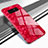 Coque Rebord Contour Silicone et Vitre Miroir Housse Etui M04 pour Samsung Galaxy Note 8 Rouge