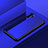 Coque Rebord Contour Silicone et Vitre Miroir Housse Etui pour Huawei P30 Pro New Edition Bleu