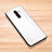 Coque Rebord Contour Silicone et Vitre Miroir Housse Etui pour Nokia 7 Plus Blanc