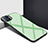 Coque Rebord Contour Silicone et Vitre Miroir Housse Etui pour Oppo F17 Pro Pastel Vert