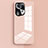 Coque Rebord Contour Silicone et Vitre Miroir Housse Etui pour Oppo Find X5 5G Rose