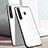 Coque Rebord Contour Silicone et Vitre Miroir Housse Etui pour Samsung Galaxy A20e Blanc