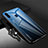 Coque Rebord Contour Silicone et Vitre Miroir Housse Etui pour Samsung Galaxy A20s Bleu