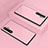 Coque Rebord Contour Silicone et Vitre Miroir Housse Etui pour Samsung Galaxy Note 10 Plus 5G Or Rose