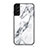 Coque Rebord Contour Silicone et Vitre Miroir Housse Etui pour Samsung Galaxy S21 Plus 5G Blanc