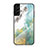 Coque Rebord Contour Silicone et Vitre Miroir Housse Etui pour Samsung Galaxy S21 Plus 5G Pastel Vert