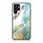 Coque Rebord Contour Silicone et Vitre Miroir Housse Etui pour Samsung Galaxy S21 Ultra 5G Pastel Vert