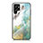 Coque Rebord Contour Silicone et Vitre Miroir Housse Etui pour Samsung Galaxy S22 Ultra 5G Pastel Vert