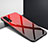 Coque Rebord Contour Silicone et Vitre Miroir Housse Etui pour Vivo Y12s Rouge