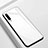 Coque Rebord Contour Silicone et Vitre Miroir Housse Etui pour Xiaomi CC9e Blanc