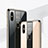 Coque Rebord Contour Silicone et Vitre Miroir Housse Etui pour Xiaomi Mi Max 3 Petit