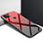 Coque Rebord Contour Silicone et Vitre Miroir Housse Etui pour Xiaomi Redmi 9 India Rouge