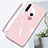 Coque Rebord Contour Silicone et Vitre Miroir Housse Etui T01 pour Huawei Honor 20 Lite Rose