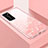 Coque Rebord Contour Silicone et Vitre Miroir Housse Etui T01 pour Huawei P40 Pro Rose