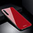 Coque Rebord Contour Silicone et Vitre Miroir Housse Etui T01 pour Oppo F15 Rouge