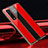 Coque Rebord Contour Silicone et Vitre Miroir Housse Etui T01 pour Oppo Find X2 Pro Rouge