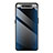 Coque Rebord Contour Silicone et Vitre Miroir Housse Etui T01 pour Samsung Galaxy A80 Bleu