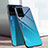 Coque Rebord Contour Silicone et Vitre Miroir Housse Etui T01 pour Samsung Galaxy S20 Ultra 5G Bleu